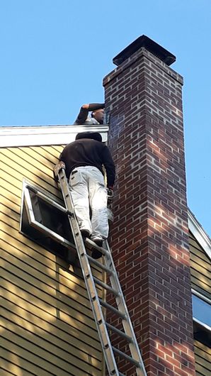 Protective Coat Applied to Chimney in Revere, MA (2)
