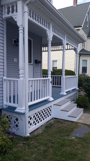 Before & After Porch Painting in Medford, MA (2)