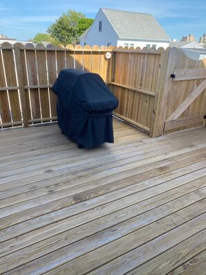 Before & After Deck staining in Revere, MA (1)